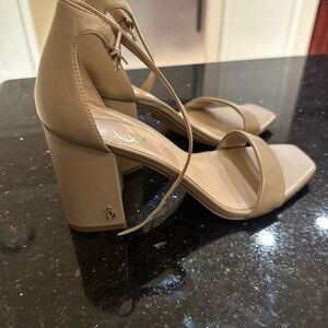 Sam Edelman Tan Block Heel Sandals